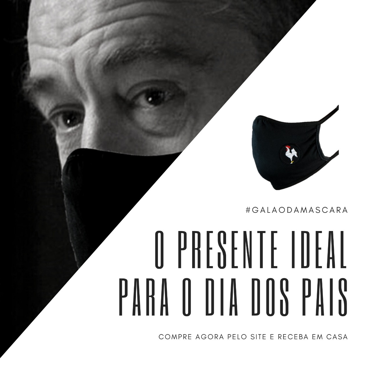 O presente ideal para o dia dos pais máscara Oficial do Galo Clube atlético Mineiro