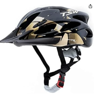 CAPACETE MTB RAPTOR II LED PT CZ DOURADO C VIS TSW MEDIO